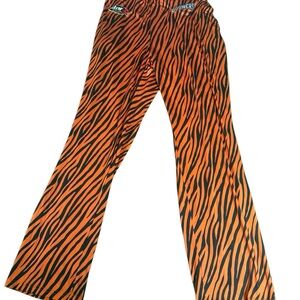 Schaumburg Boomers SGA Orange Black Striped MC HAMMER Baseball Pants Size XL